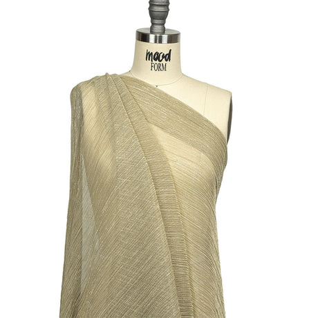 Metallic Stretch Plisse - Gold - Natalia Collection