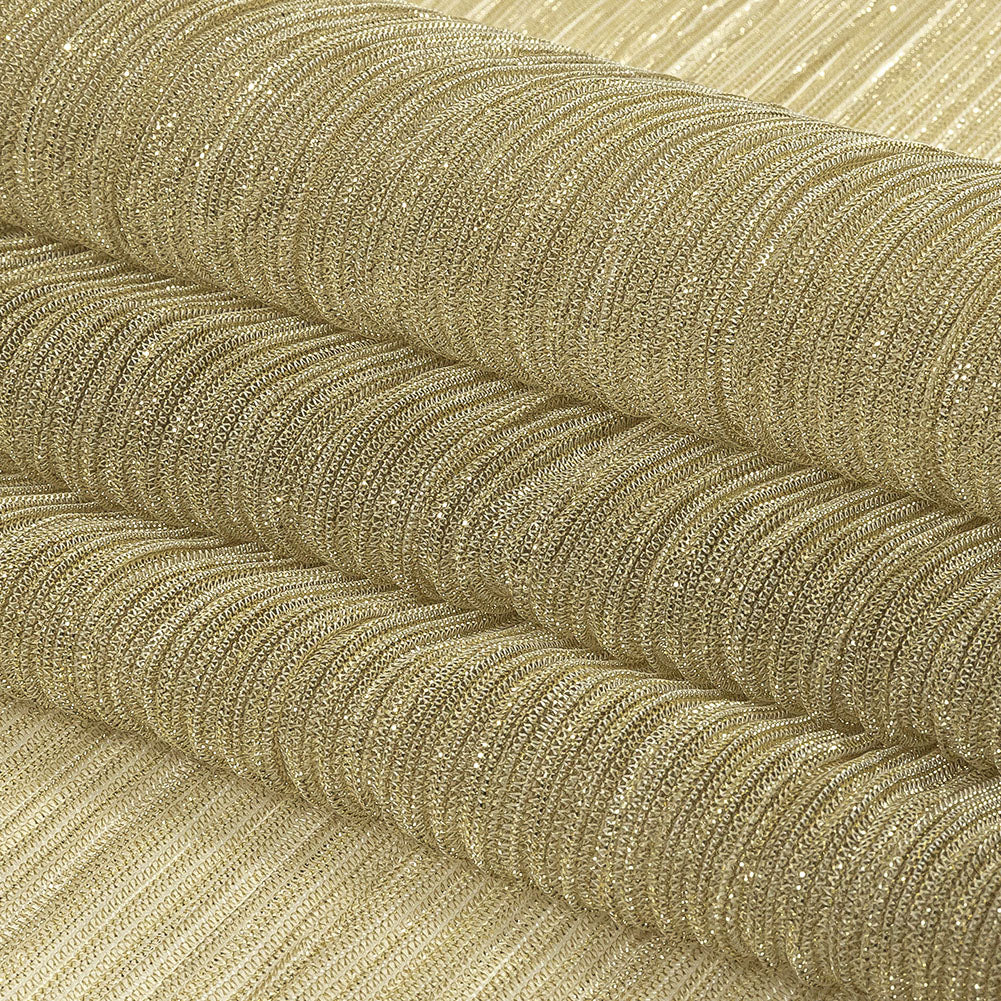 Metallic Stretch Plisse - Gold - Natalia Collection