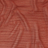 Metallic Stretch Plisse - Tomato and Gold - Natalia Collection