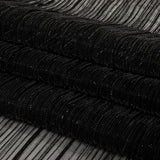 Metallic Stretch Plisse - Black - Natalia Collection