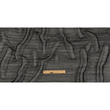 Metallic Stretch Plisse - Black - Natalia Collection