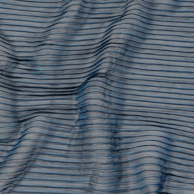 Metallic Stretch Plisse - Cobalt - Natalia Collection