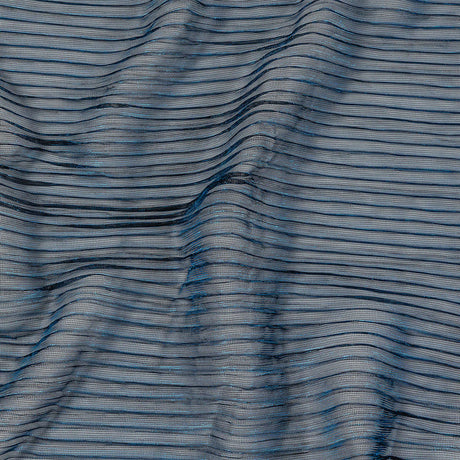 Metallic Stretch Plisse - Cobalt - Natalia Collection