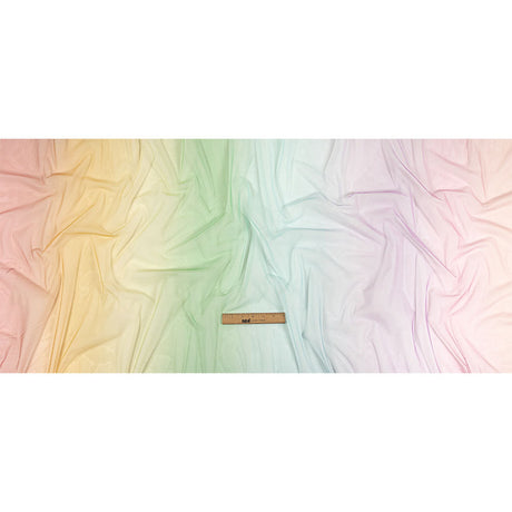 Ombre Stripes Shadow Tulle - Rainbow