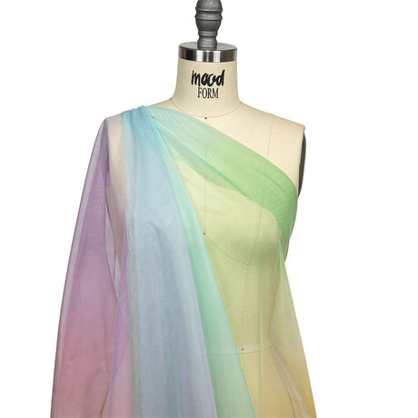 Ombre Stripes Shadow Tulle - Rainbow