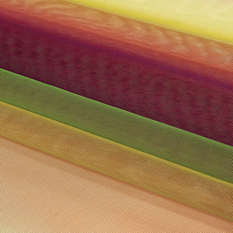 Ombre Stripes Shadow Tulle - Yellow, Green and Pink