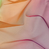 Ombre Stripes Shadow Tulle - Yellow, Green and Pink