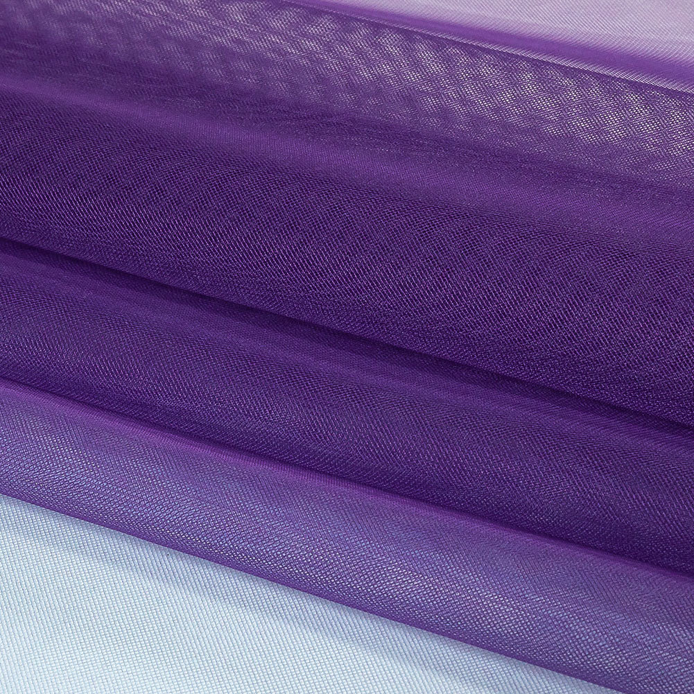 Ombre Stripes Shadow Tulle - Blue and Heliotrope