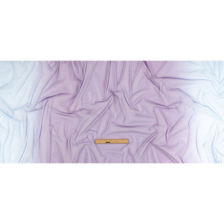Ombre Stripes Shadow Tulle - Blue and Heliotrope