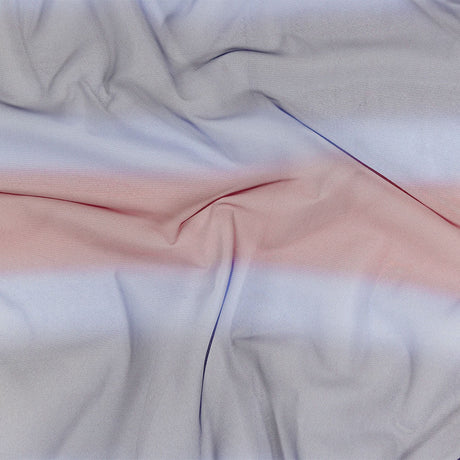 Ombre Stripes Shadow Tulle - Red, Mazarine Blue and Navy