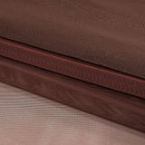 Caramel, Brown and Deep Mahogany Ombre Shadow Stretch Tulle