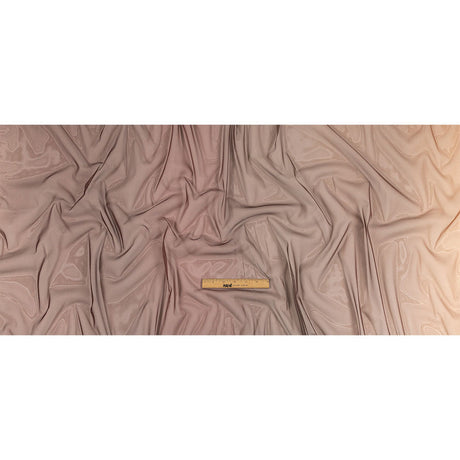 Caramel, Brown and Deep Mahogany Ombre Shadow Stretch Tulle