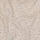 Pink and White Fluttering Flowers Medium Weight Linen Woven