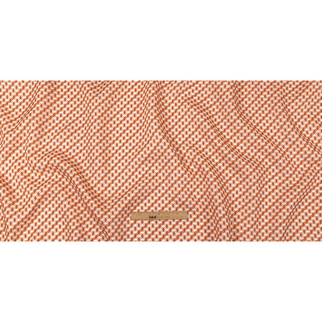 Pink, Creamsicle and Burgundy Diamond Illusion Medium Weight Linen Woven