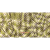 Olive, Brown and Beige Diamond Illusion Medium Weight Linen Woven