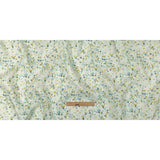 Blue, Lime and White Triangles Medium Weight Linen Woven