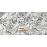 Gray and White Hydrangeas Medium Weight Linen Woven