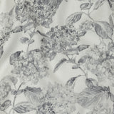 Gray and White Hydrangeas Medium Weight Linen Woven