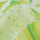 Green and Yellow Watercolor Medallions Medium Weight Linen Woven
