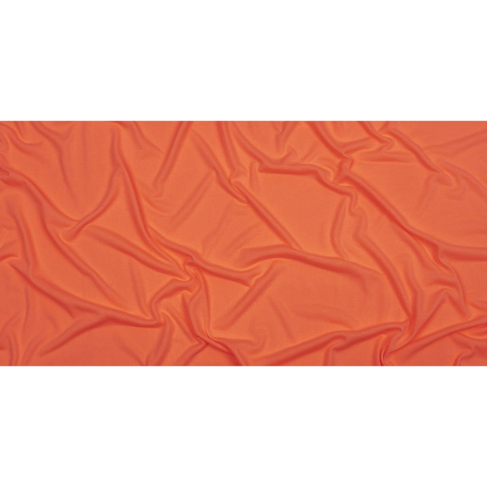 Neon Coral Recycled Polyester Jersey
