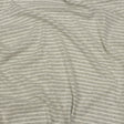 Heathered Gray and White Striped Cotton 1x1 Rib Knit