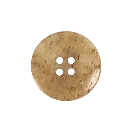 Light Natural 4-Hole Plastic Dish Button - 36L/23mm