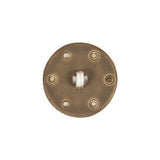 Beige and Olive Star Rope Textured Shank Back Plastic Button - 32L/20mm