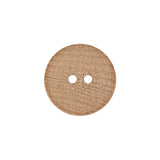 Natural Scorched Concentric Ripples 2-Hole Wood Button - 30L/19mm