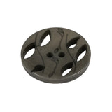 Olive Green Vines and Leaf Cutouts 2-Hole Plastic Button - 40L/25.5mm
