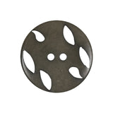 Olive Green Vines and Leaf Cutouts 2-Hole Plastic Button - 40L/25.5mm