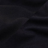 Black and Navy Polyester and Cotton Double Faced Interlock Knit