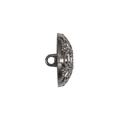 Gunmetal Knotwork Metal Shank Back Button - 32L/20mm