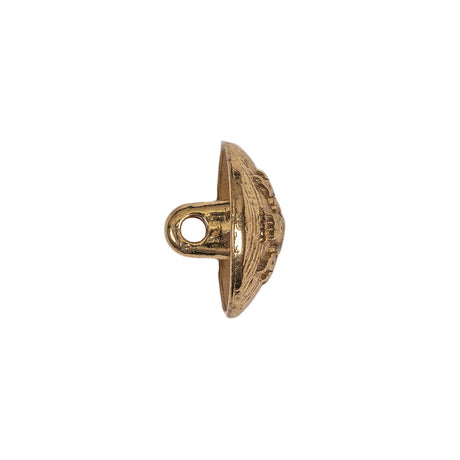 Italian Gold Coat of Arms Crest Metal Button - 24L/15mm