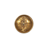 Italian Gold Coat of Arms Crest Metal Button - 24L/15mm