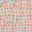 Pastel Yellow, Blue and Pink Little Checks UV Protective Compression Swimwear Tricot with Aloe Vera Microcapsules