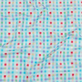 Blue, Purple and Pink Little checks UV Protective Compression Swimwear Tricot with Aloe Vera Microcapsules