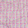 Purple, Pink and Green Little Checks UV Protective Compression Swimwear Tricot with Aloe Vera Microcapsules