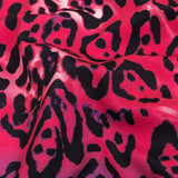 Compression Swimwear Tricot, UV Protective with Aloe Vera Microcapsules - Pink and Purple Tie Dye Leopard - Caye Collection