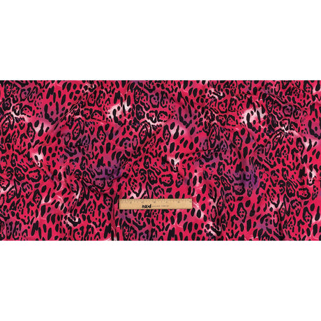 Compression Swimwear Tricot, UV Protective with Aloe Vera Microcapsules - Pink and Purple Tie Dye Leopard - Caye Collection
