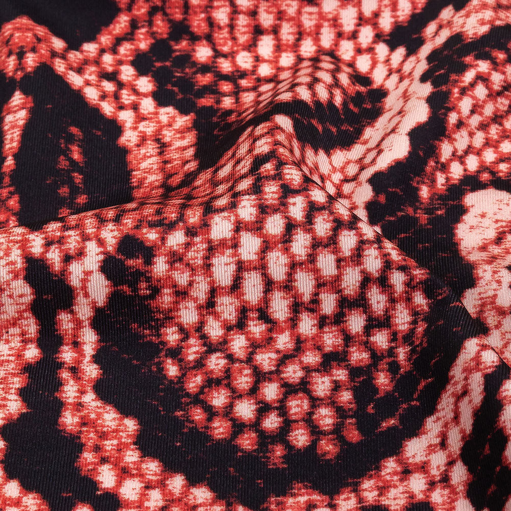 Compression Swimwear Tricot, UV Protective with Aloe Vera Microcapsules - Desert Rose Python Skin - Caye Collection