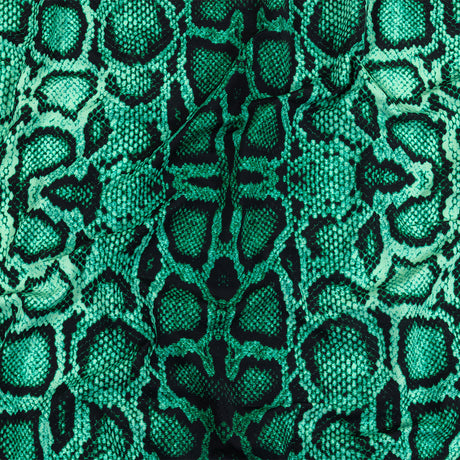 Compression Swimwear Tricot, UV Protective with Aloe Vera Microcapsules - Jade Python Skin - Caye Collection