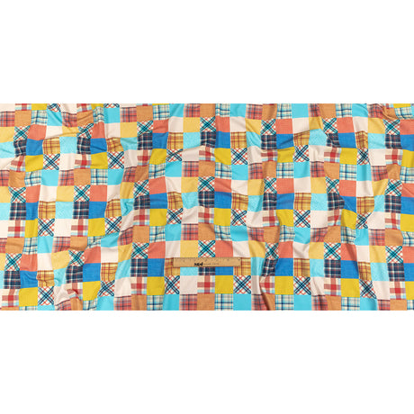 Compression Swimwear Tricot, UV Protective with Aloe Vera Microcapsules - Yellow, Orange and Blue Madras - Caye Collection