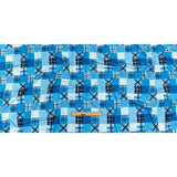 Compression Swimwear Tricot, UV Protective with Aloe Vera Microcapsules - Blue Madras - Caye Collection