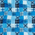 Compression Swimwear Tricot, UV Protective with Aloe Vera Microcapsules - Blue Madras - Caye Collection