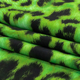 Compression Swimwear Tricot, UV Protective with Aloe Vera Microcapsules - Green Cheetah Spots - Caye Collection