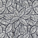 White, Folkstone Gray and Black Leaves UV Protective Compression Swimwear Tricot with Aloe Vera Microcapsules