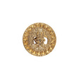 Gold Ornate Crest Metal Shank Back Button - 28L/18mm
