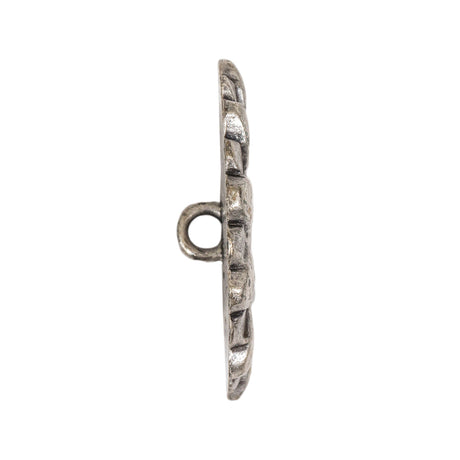 Silver Sunflower Shank Back Metal Button - 48L/30.5mm