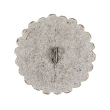 Silver Sunflower Shank Back Metal Button - 48L/30.5mm