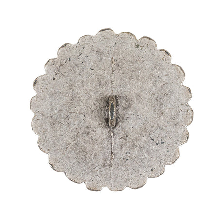 Silver Sunflower Shank Back Metal Button - 48L/30.5mm